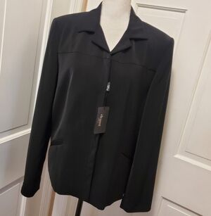 EUC Elegant Collection Black Blazer/Jacket size 14, Classic, Business Casual